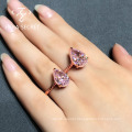 2021 fashion womens ring lovely pear shape center stone ring